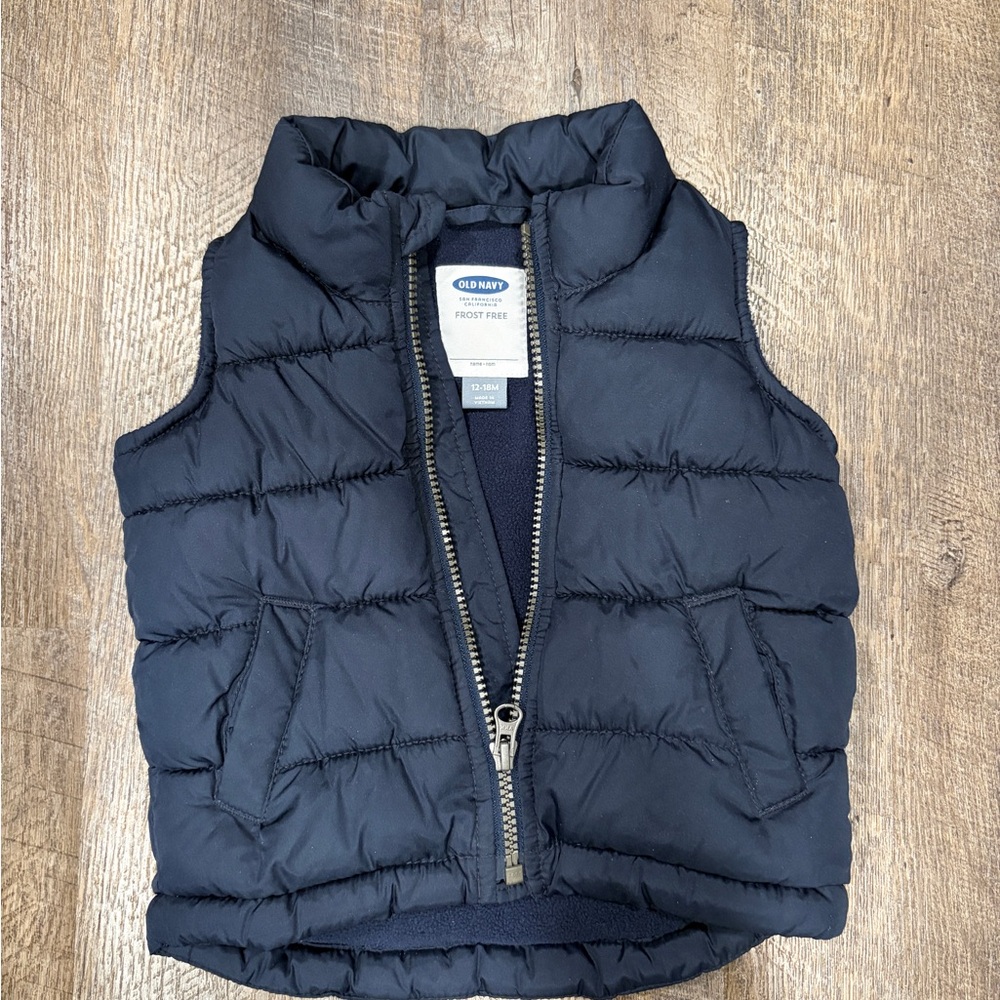 Old Navy Blue Puffer Vest